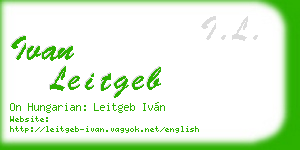 ivan leitgeb business card
